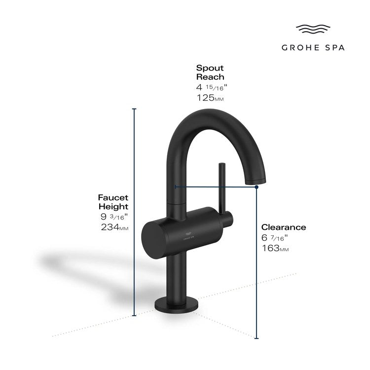 Lavatory Faucet Atrio M-Size 1 Lever ADA CALGreen CEC WaterSense StarLight Chrome 1.2 Gallons per Minute Deck High Arc Swivel 1 Hole - Image 2