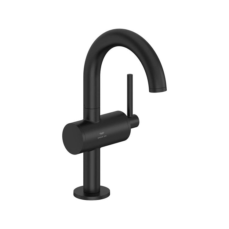 Lavatory Faucet Atrio M-Size 1 Lever ADA CALGreen CEC WaterSense Matte Black 1.2 Gallons per Minute Deck High Arc Swivel 1 Hole - Image 1