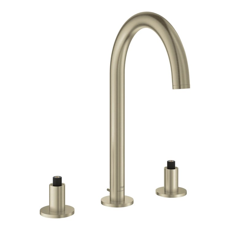 Lavatory Faucet Atrio Widespread Brushed Nickel 1.2 Gallons per Minute
