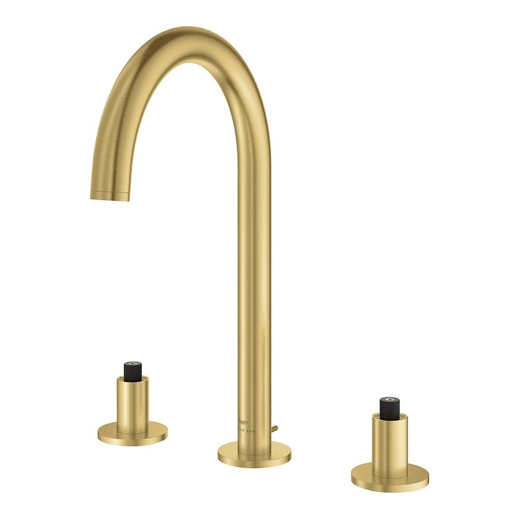 Lavatory Faucet Atrio Widespread Brushed Cool Sunrise 1.2 Gallons per Minute - Image 2