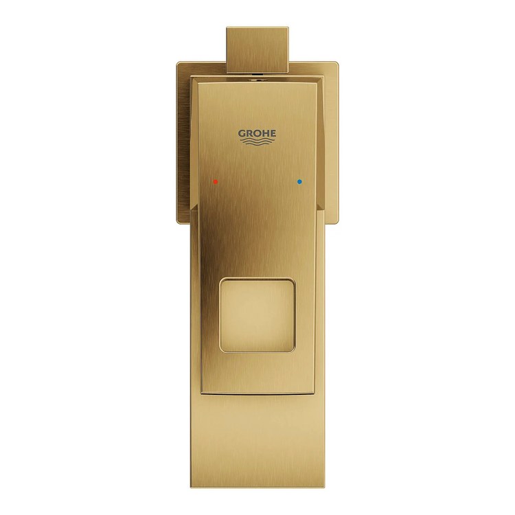 Lavatory Faucet Eurocube Small 1 Lever ADA Watersense Brushed Cool Sunrise 1.2 Gallons per Minute - Image 2