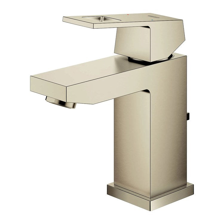 Lavatory Faucet Eurocube Small 1 Lever ADA Watersense Brushed Nickel Infinity 1.2 Gallons per Minute - Image 2