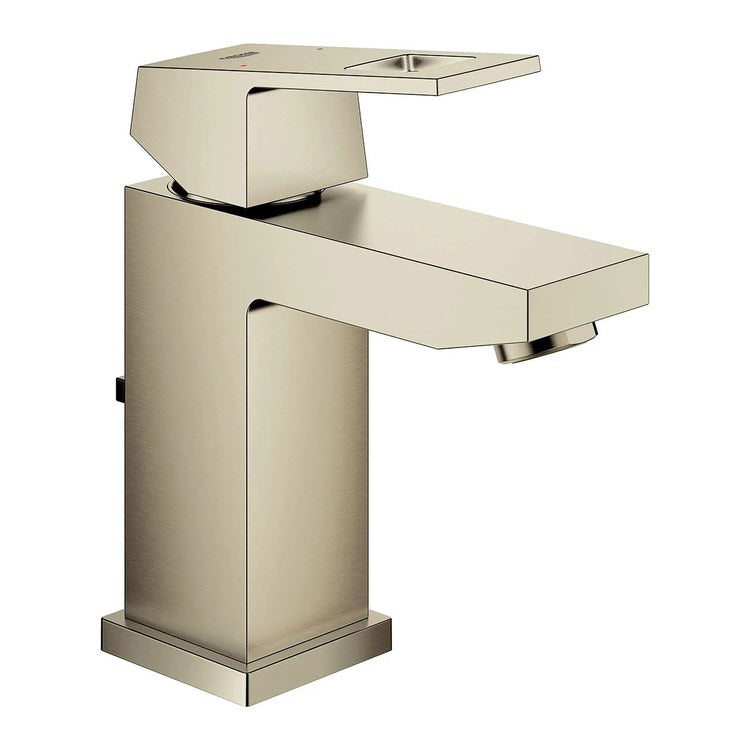 Lavatory Faucet Eurocube Small 1 Lever ADA Watersense Brushed Nickel Infinity 1.2 Gallons per Minute - Image 3
