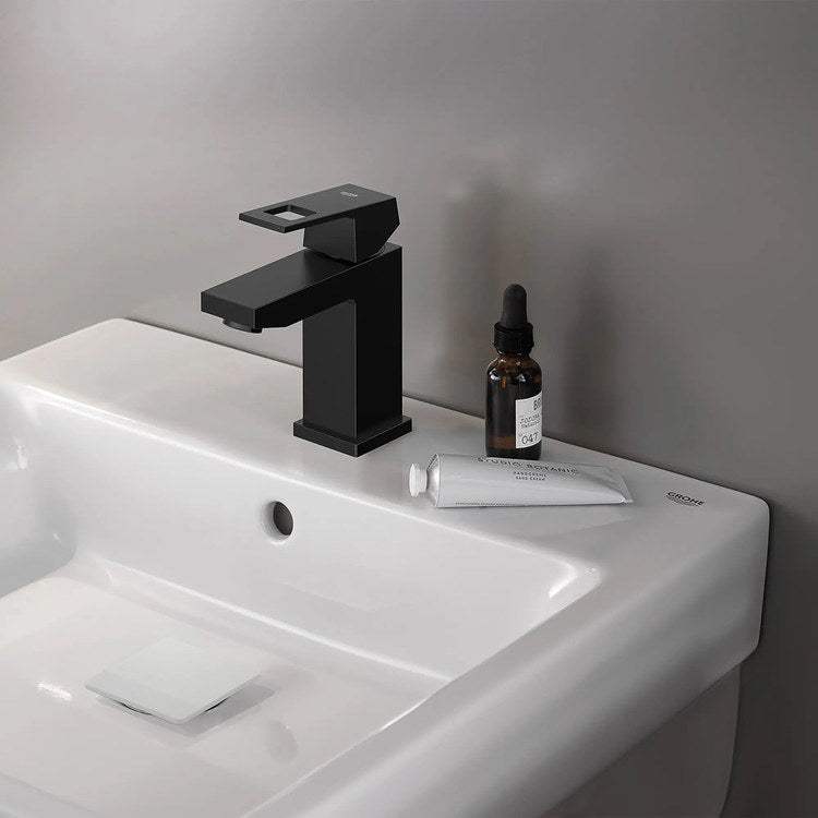 Lavatory Faucet Eurocube Small Centerset 1 Lever ADA WaterSense Matte Black 1.2 Gallons per Minute 1 Hole - Image 2