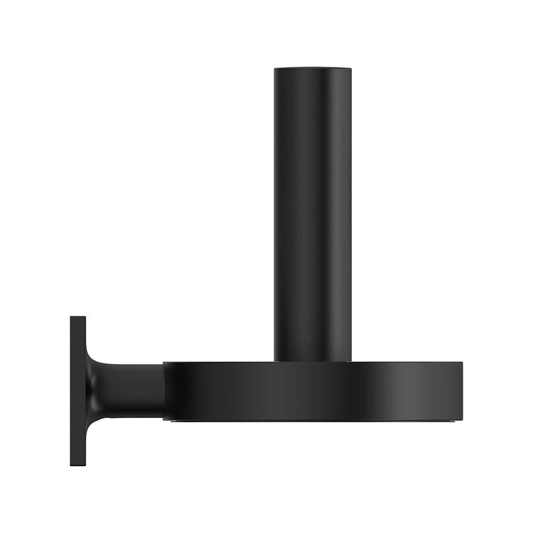 Toilet Paper Holder Allure Reserve Matte Black Metal Wall Mount - Image 2