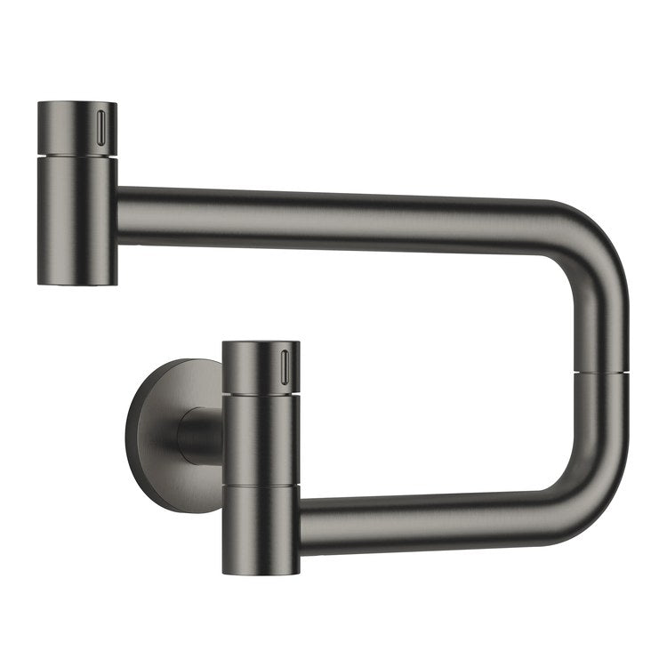 Pot Filler TARA ULTRA Cold Water Valve 1 Knob Brushed Dark Platinum 1 Hole 1.5 Gallons per Minute