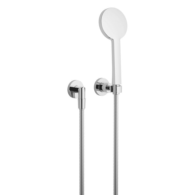 Handshower Set TARA with Individual Flanges Chrome Compact Rain 1.8 Gallons per Minute - Image 1