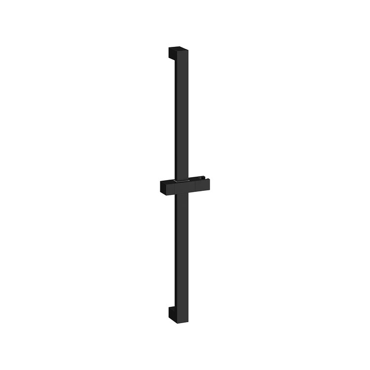Slide Bar Euphoria Cube Shower 24 Inch Matte Black Metal Wall Mount - Image 1