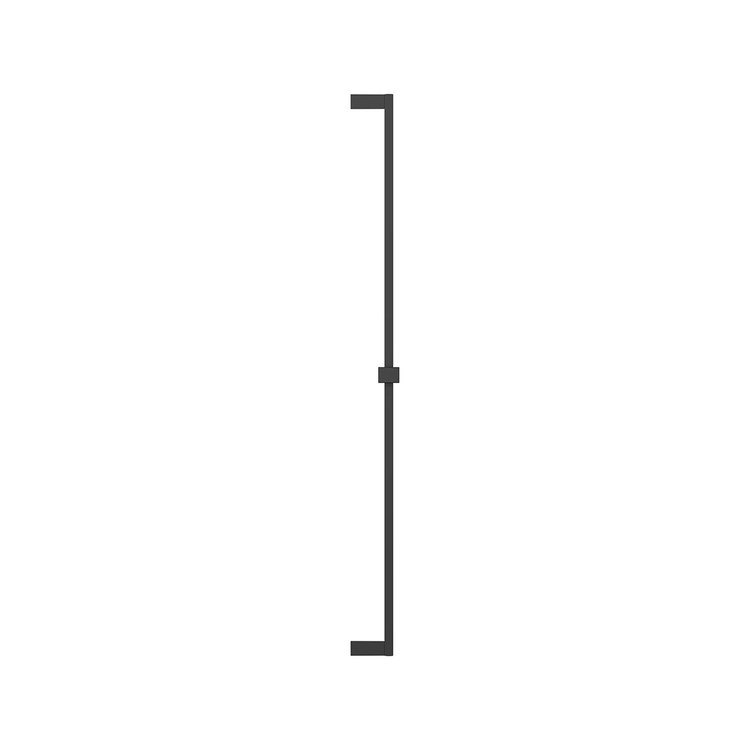 Slide Bar Euphoria Cube Shower 36 Inch Matte Black Metal Wall Mount - Image 2