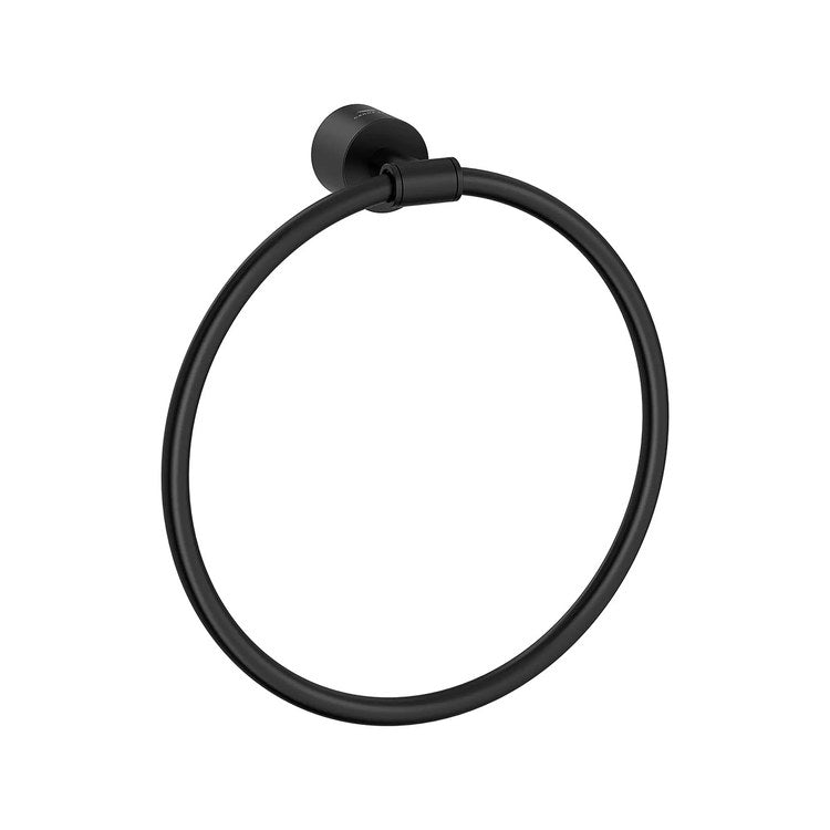 Towel Ring Atrio 8 Inch Matte Black Metal 2-11/16 Inch