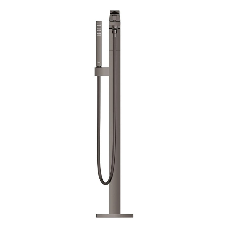 Tub Filler Eurocube Freestanding with Handshower 1 Lever ADA Hard Graphite - Image 3