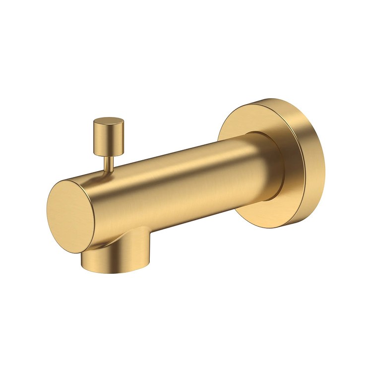 Tub Spout Concetto with Diverter Brushed Cool Sunrise 4-11/16 Inch Metal 1/2 Inch - Image 2