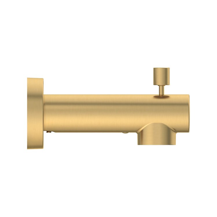 Tub Spout Concetto with Diverter Brushed Cool Sunrise 4-11/16 Inch Metal 1/2 Inch - Image 3