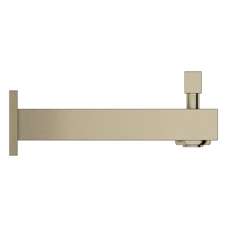 Tub Spout Eurovcube with Diverter Brushed Nickel 6-11/16 Inch Metal - Image 2