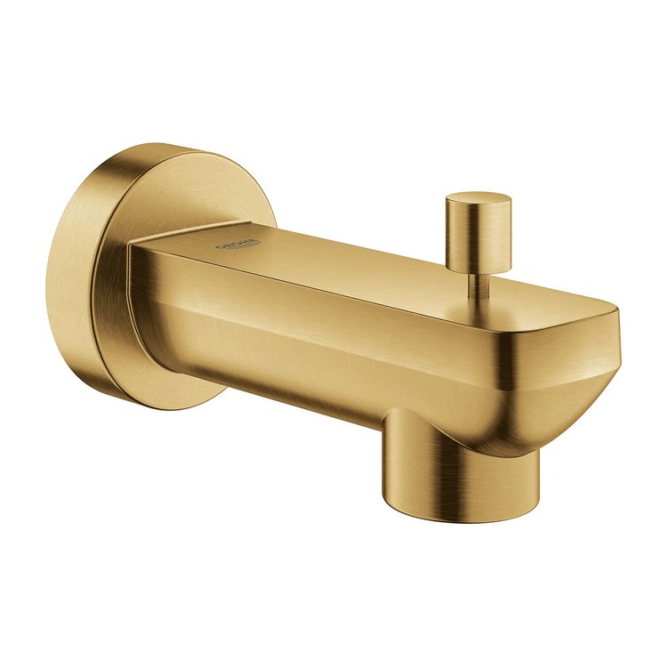 Tub Spout Lineare with Diverter Brushed Cool Sunrise 4-7/16 Inch Metal - Image 2