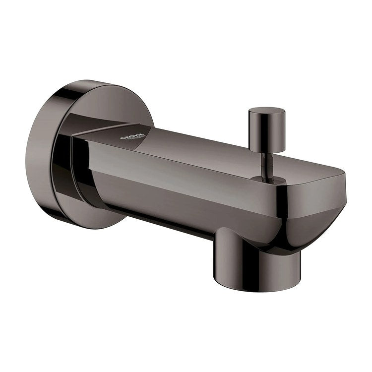 Tub Spout Lineare with Diverter Hard Graphite 4-7/16 Inch Metal - Image 2