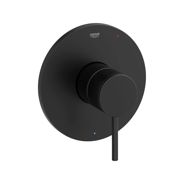 Pressure Balance Valve Trim Atrio with Cartridge 1 Lever Matte Black ADA - Image 1