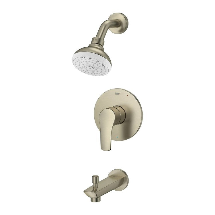 Pressure Balance Valve Trim Eurosmart 1 Metal Lever Brushed Nickel WaterSense - Image 2