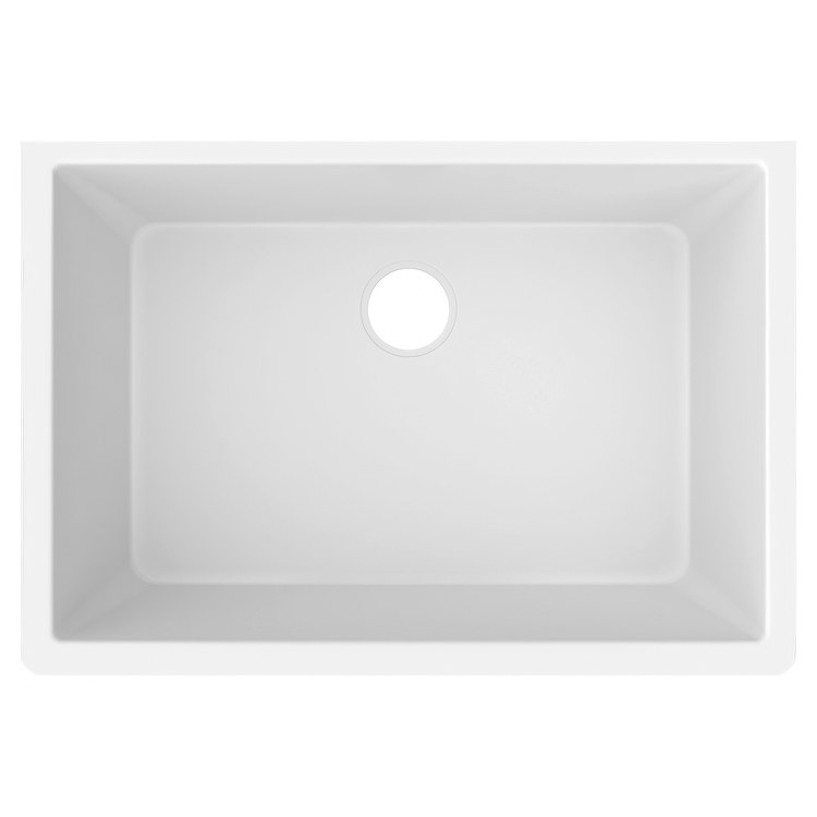 Kitchen Sink Luxe 33 x 18 Inch 1 Bowl Single 1 Hole Arctic Fox Undermount Rectangle - Image 3