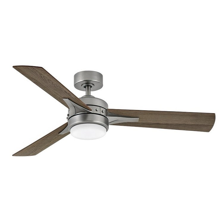 Ceiling Fan Ventus LED Pewter 52 Inch 3 Blades Driftwood/Teak