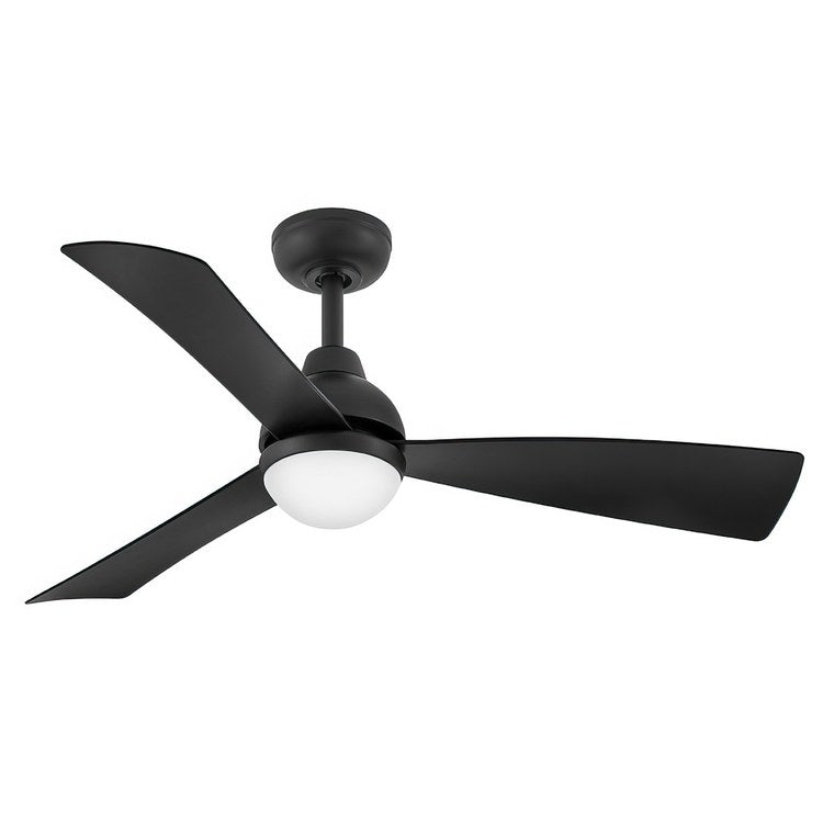 Ceiling Fan Una LED Matte Black 44 Inch 3 Blades Matte Black