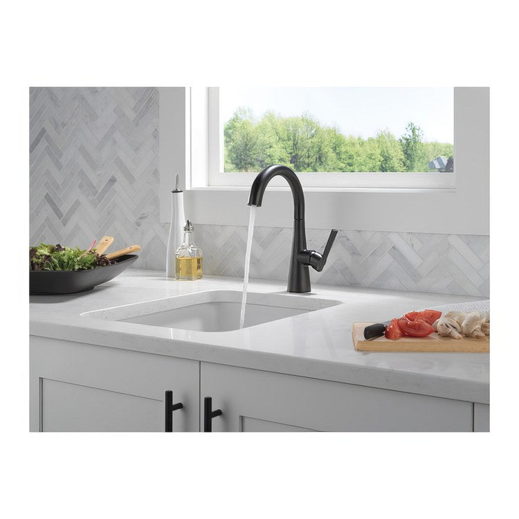 Bar Faucet 1 Lever ADA Matte Black Swivel 1.5 Gallons per Minute - Image 2