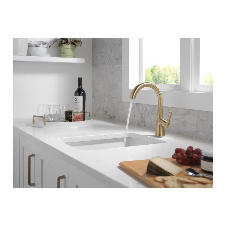 Bar Faucet 1 Lever ADA Champagne Bronze Swivel 1.5 Gallons per Minute - Image 2