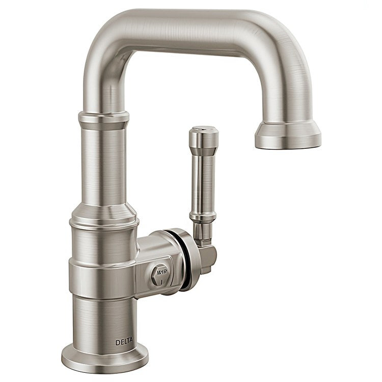 Lavatory Faucet Broderick 1 Lever ADA WaterSense Lumicoat Stainless Steel 1.2 Gallons per Minute Pop-Up 1 Hole - Image 1