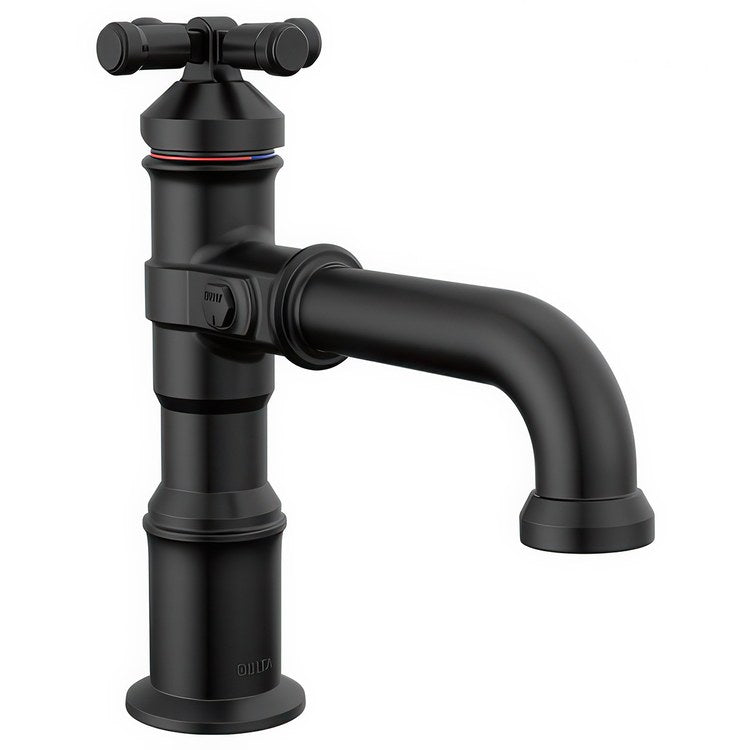 Lavatory Faucet Broderick 1 Cross ADA WaterSense Matte Black 1.2 Gallons per Minute Pop-Up 1 Hole