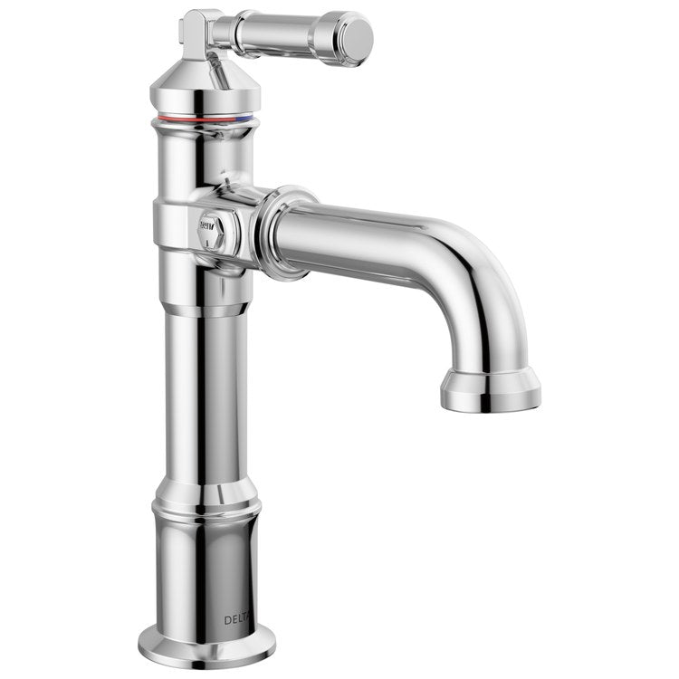Lavatory Faucet Broderick 1 Lever ADA WaterSense Lumicoat Polished Chrome 1.2 Gallons per Minute Less Drain 1 Hole - Image 1