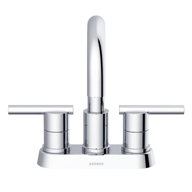 Lavatory Faucet Parma Mini Widespread 4 Inch Spread 2 Lever ADA WaterSense/CEC Brushed Bronze 1.2 Gallons per Minute Fixed Metal Touch Down 3 Hole - Image 3