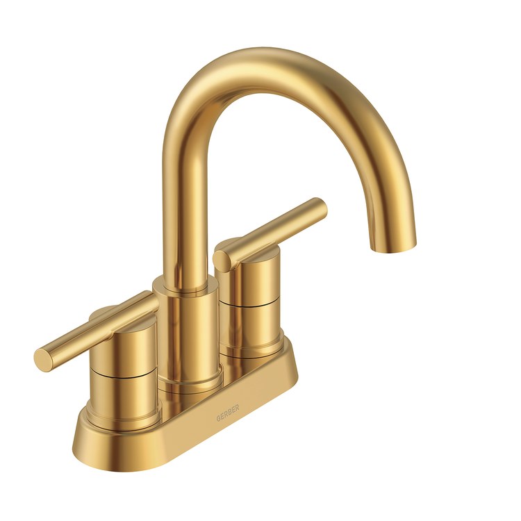 Lavatory Faucet Parma Mini Widespread 4 Inch Spread 2 Lever ADA WaterSense/CEC Brushed Bronze 1.2 Gallons per Minute Fixed Metal Touch Down 3 Hole