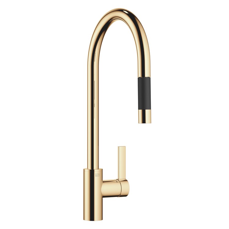 Kitchen Faucet TARA ULTRA Mixer 1 Lever ADA Durabrass Pull Down 2 Function Gooseneck 360 DEG Swivel 1 Hole 1.5 Gallons per Minute - Image 1