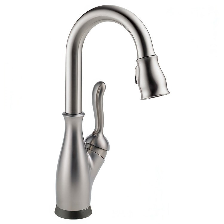 Bar Faucet Leland 1 Lever ADA Brilliance Champagne Bronze Touch2O Diamond Seal Pull Down 2 Function Gooseneck 360 DEG Swivel 1.8 Gallons per Minute - Image 1