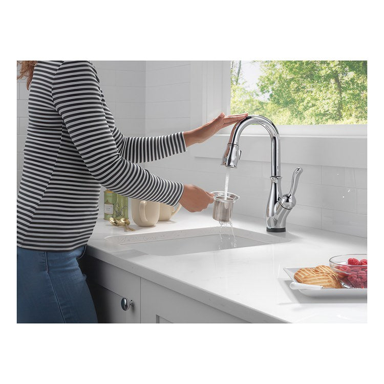 Bar Faucet Leland 1 Lever ADA Polished Chrome Touch2O Touchless Pull Down 2 Function Gooseneck 360 DEG Swivel 1.8 Gallons per Minute - Image 2