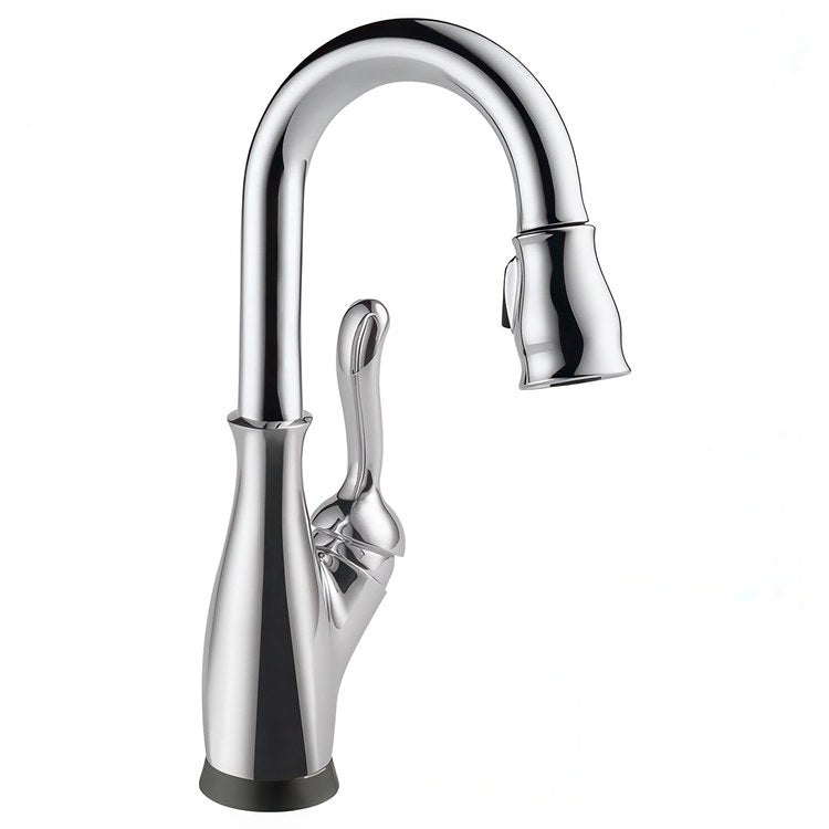 Bar Faucet Leland 1 Lever ADA Polished Chrome Touch2O Touchless Pull Down 2 Function Gooseneck 360 DEG Swivel 1.8 Gallons per Minute - Image 1