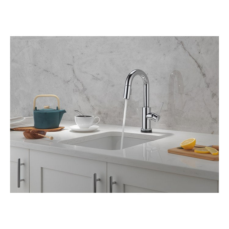 Bar Faucet Trinsic Touchless 1 Lever ADA Chrome Touch2O Pull Down 2 Function Gooseneck 360 DEG Swivel 1.8 Gallons per Minute - Image 3