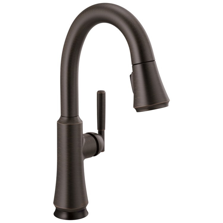 Bar Faucet Coranto 1 Lever ADA Venetian Bronze Touch2O Touchless Pull Down 3 Function Gooseneck 360 DEG Swivel 1.8 Gallons per Minute