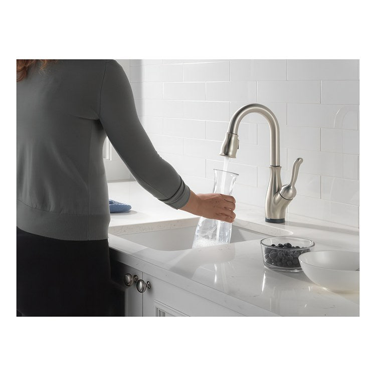 Bar Faucet Leland 1 Lever ADA Spotshield Stainless Touch2O Touchless Pull Down 2 Function Gooseneck 360 DEG Swivel 1.8 Gallons per Minute - Image 2