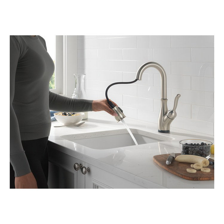 Bar Faucet Leland 1 Lever ADA Spotshield Stainless Touch2O Touchless Pull Down 2 Function Gooseneck 360 DEG Swivel 1.8 Gallons per Minute - Image 3