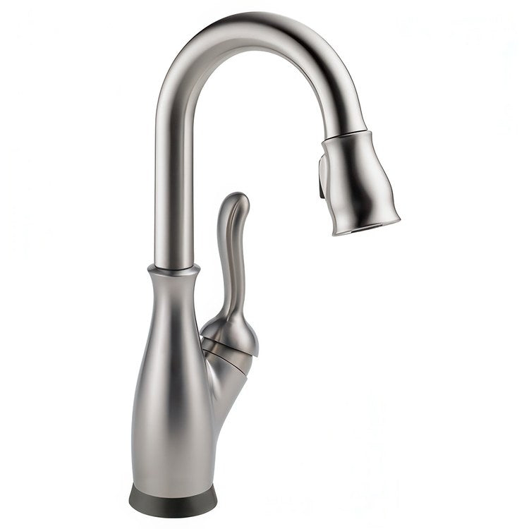 Bar Faucet Leland 1 Lever ADA Spotshield Stainless Touch2O Touchless Pull Down 2 Function Gooseneck 360 DEG Swivel 1.8 Gallons per Minute - Image 1