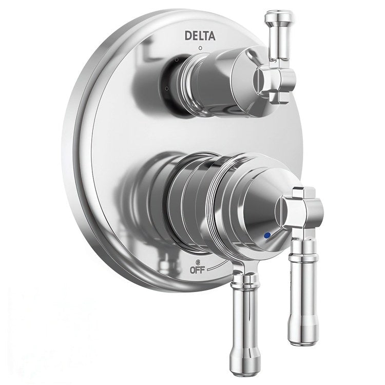 Diverter Trim Broderick 17 Series 3 Setting Lumicoat Polished Chrome 3 Lever ADA for 3 Setting Diverter Rough