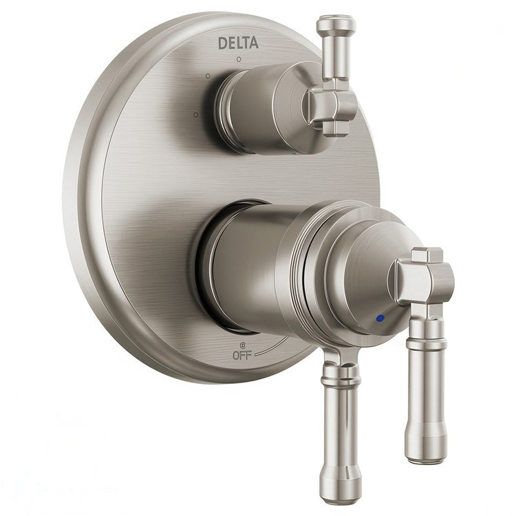 Diverter Trim Broderick 17T Series 3 Setting Lumicoat Stainless Steel 3 Lever ADA