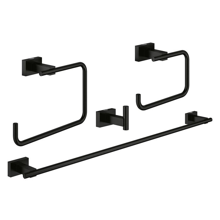 Accessory Kit Essentials Cube 4-In-1 Matte Black Metal