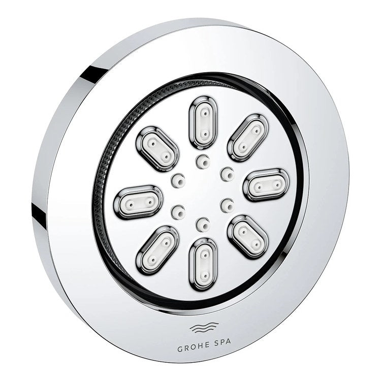 Body Spray Aqua StarLight Chrome Rainshower Round 2 Function 0.9 Gallons per Minute - Image 1