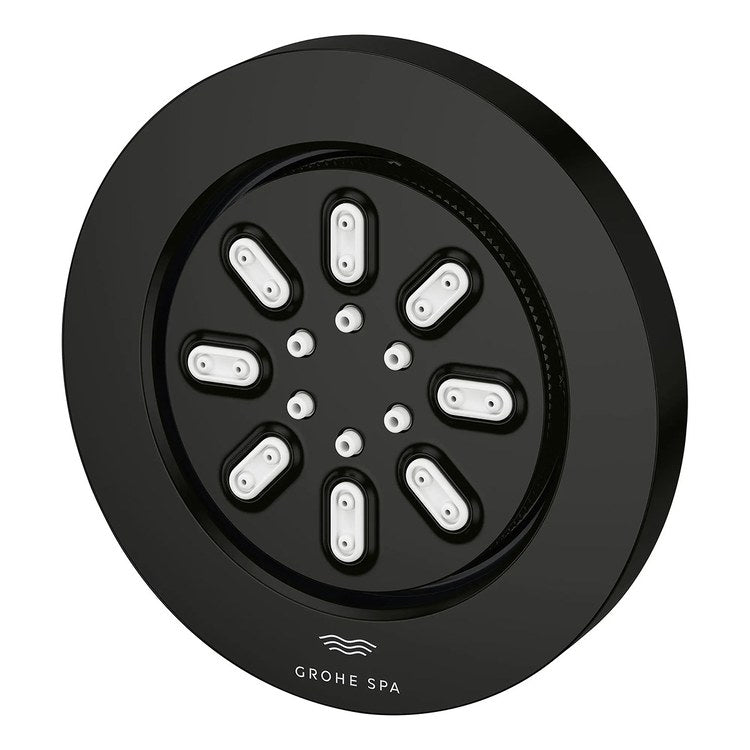 Body Spray Aqua Matte Black Rainshower Round 2 Function 0.9 Gallons per Minute - Image 2