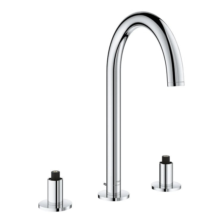 Lavatory Faucet Atrio Large Widespread 2 Cross WaterSense StarLight Chrome 1.2 Gallons per Minute 3 Hole