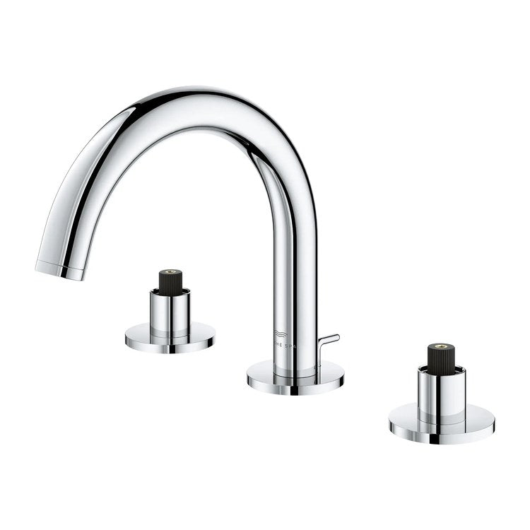 Lavatory Faucet Atrio Small Widespread Less Handle WaterSense StarLight Chrome 1.2 Gallons per Minute 3 Hole