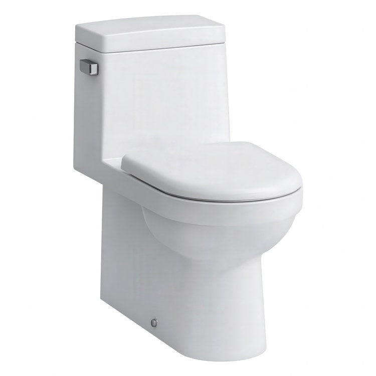 Toilet Pro 1 Piece Water Closet White Round Front cUPC 1.28 Gallons per Flush Left Hand