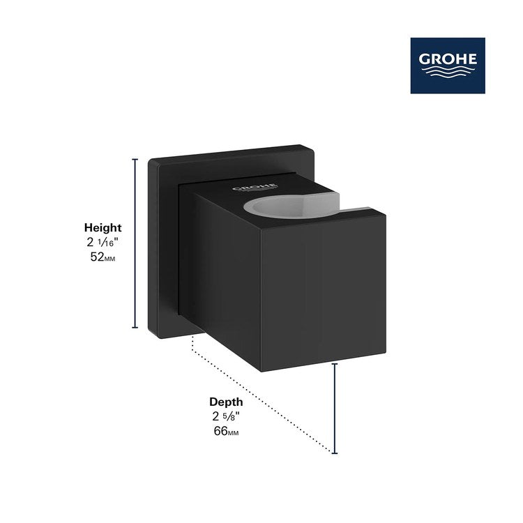 Handshower Holder Euphoria Wall Mount Hard Graphite Metal - Image 3